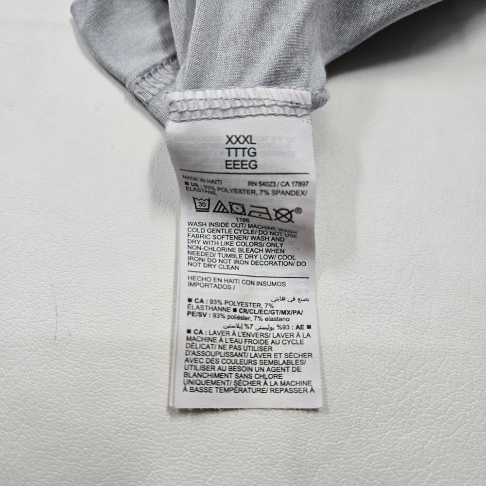 Old Navy Active Go-Dry Cool Men's Gray T-Shirt 3XL Rise Above The Rest Run NY - Picture 7 of 12